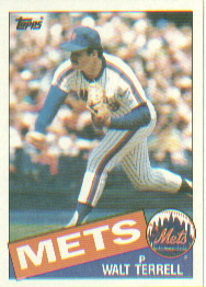 1985 Topps Baseball Cards      287     Walt Terrell